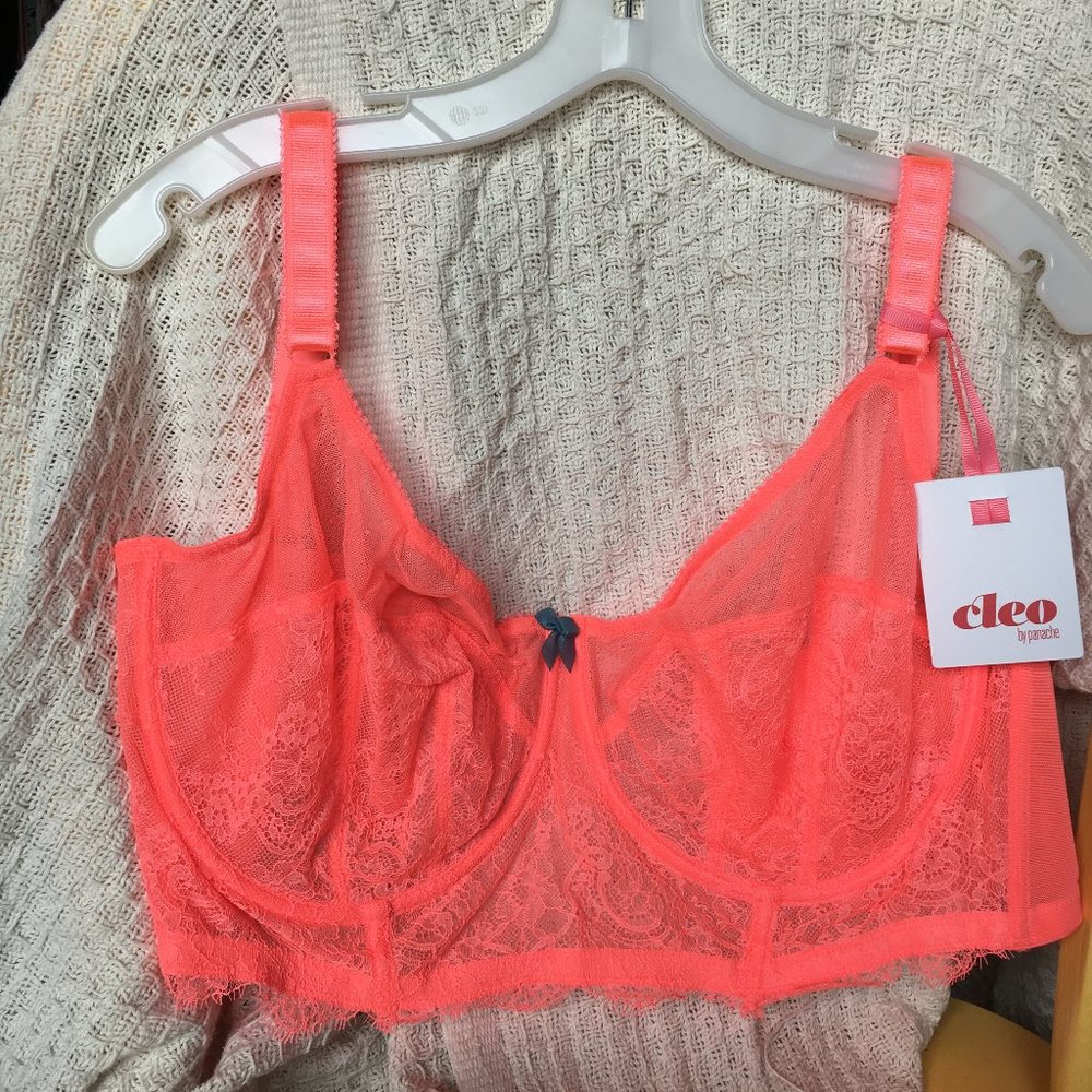 Cleo by Panache Longline Bra in Glow Coral